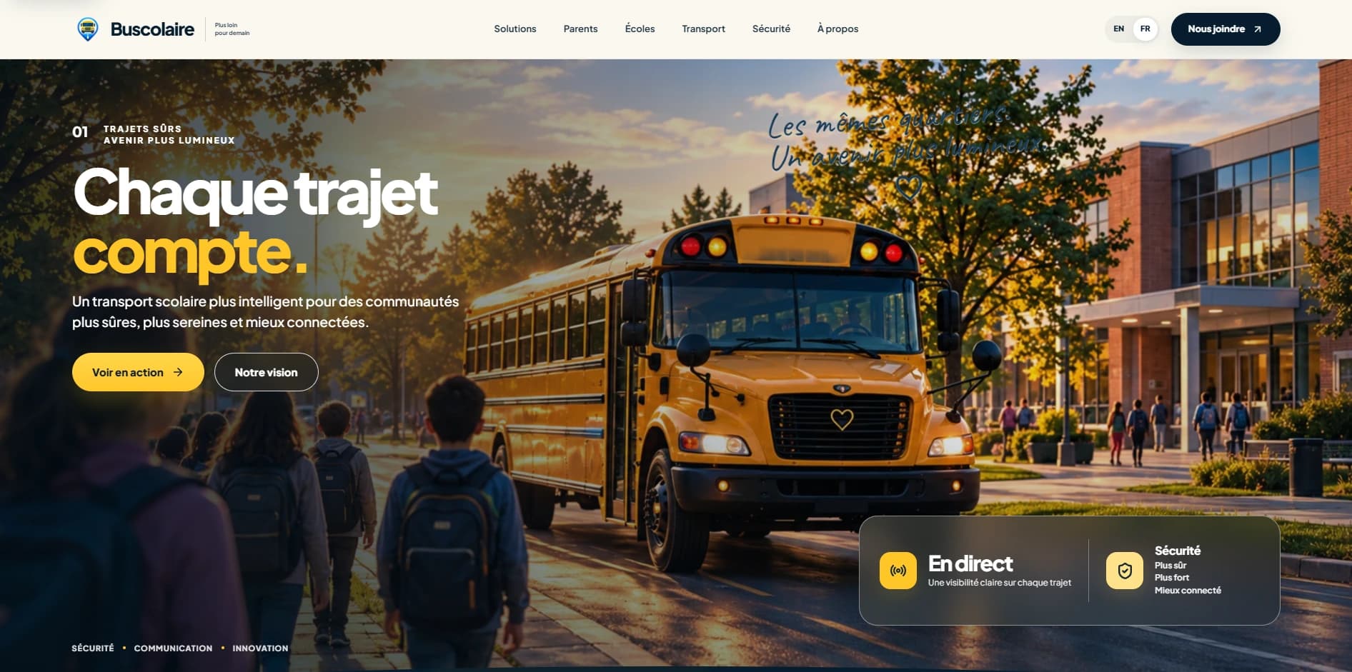 Buscolaire — Prototype · transport scolaire